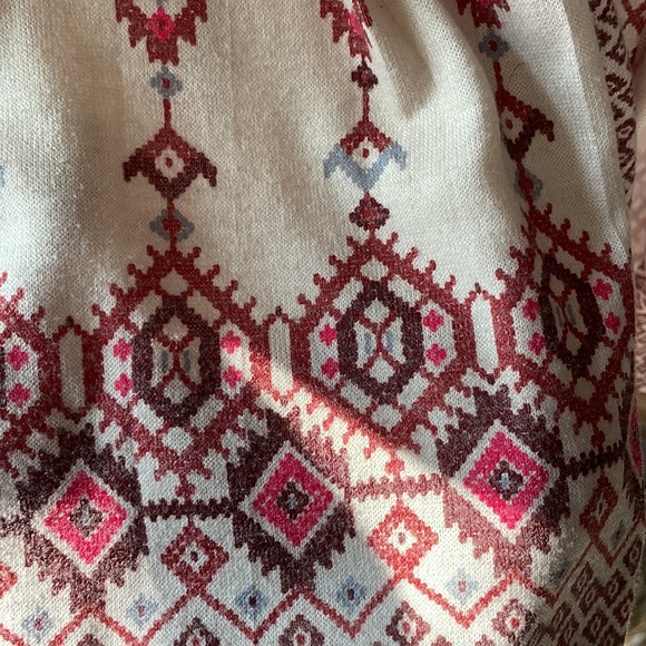 Anthropologie One September bohemian cardigan sweater in cream - Picture 3 of 10